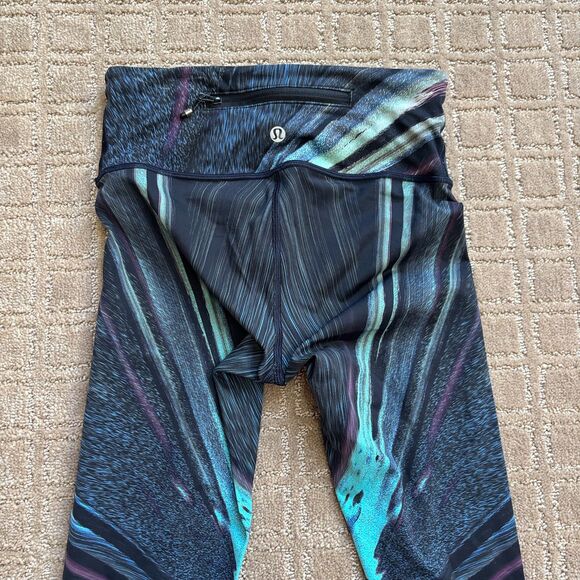 Lululemon Speed Wunder Tight Nulux Women's 4 Colorful Run Gym Legging Quick Dry - Picture 7 of 9